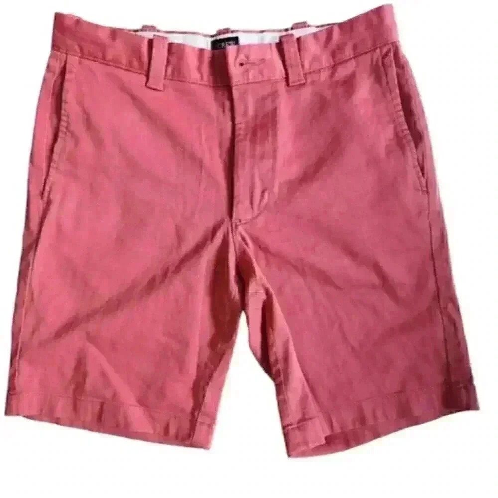 J Crew Chino Shorts Size 28 Turquoise and Salmon Color 2 pairs